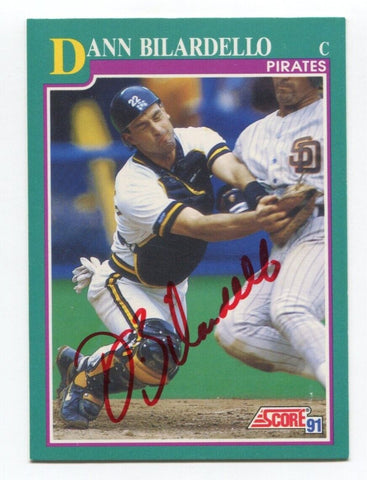 1991 Score Dann Bilardello Signed Card Baseball Autograph AUTO #659