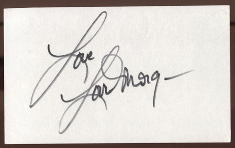 Lorrie Morgan Sgned Index Card 3x5 Autographed Signature AUTO Vintage