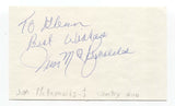 Jim McReynolds Signed 3x5 Index Card Autographed Signature Country Singer