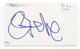 Steve Lack Signed 3x5 Index Card Autographed Signature Veruca Salt