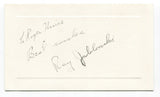 Ray Jablonski Signed Card Autographed Baseball MLB Roger Harris Collection