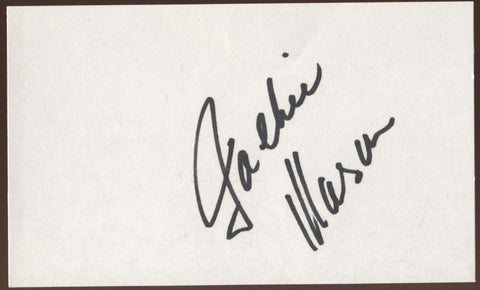 Jackie Mason Signed Index Card Signature Vintage Autographed AUTO 