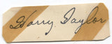 Harry Taylor Signed Cut 1951 Autograph Clipped from a GPC