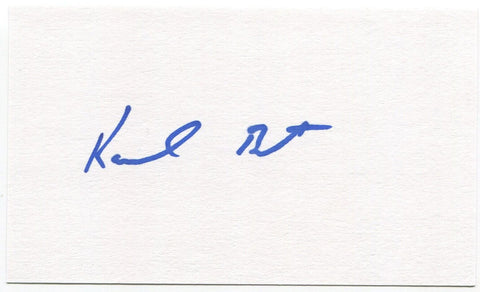 Karl Best Signed 3x5 Index Card Autographed Signature Seattle Mariners Baseball