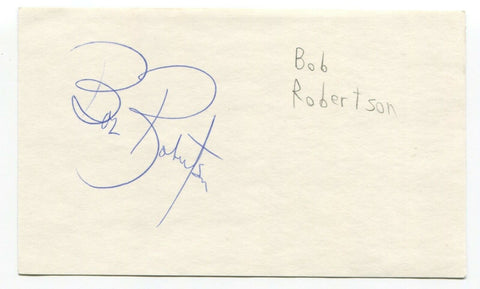 Bob Robertson Signed 3x5 Index Card Autographed Baseball Pittsburgh Pirates