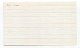 Bill Virdon Signed 3x5 Index Card Baseball Autographed Signature Pirates