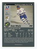 1993 Classic Pro Prospects Sean Whyte Signed Card Hockey Autograph AUTO #101