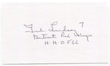 Ted Lindsay Signed 3x5 Index Card Autographed NHL Hockey Detroit Red Wings HOF