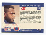 1990 NFL Pro Set Ray Donaldson Signed Card Football NFL Autograph AUTO #523