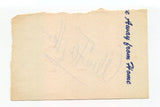 Alice Faye Signed Page Cut Autographed In 1952 Actress The Gang's All Here