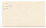 Hal Trosky Signed 3x5 Index Card Autographed Baseball Signature Indians