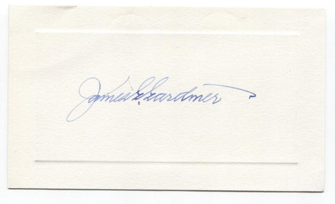 James Garfield Gardiner Signed Card Autographed Signature Canadian Politician