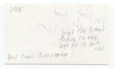 Neil Crone Signed 3x5 Index Card Autograph Signature Actor