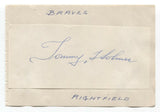 Tommy Holmes Signed Album Page Autographed Baseball Vintage 1940's Red Sox