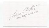 Loren Actor Signed 3x5 Index Card Autographed Space NASA Astronaut