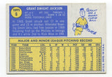1970 Topps Grant Jackson Signed Baseball Card Autographed AUTO #6
