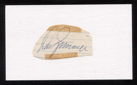 Don Zimmer Signed Cut Autographed Index Card Circa 1962 Baseball Signature