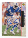 1993 Upper Deck Quentin Coryatt Signed Card Football Autograph AUTO #47 Rookie