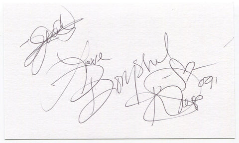 Bomshel Signed 3x5 Index Card Autographed Band Kristy Osmunson Kelley Shepard