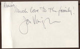 Jon Voight Signed Index Card Signature Vintage Autographed AUTO 