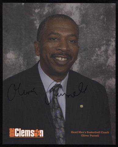 Oliver Purnell Signed 8x10 Photo College NCAA Basketball Coach Autographed 