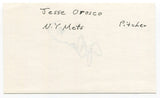 Jesse Ororco Signed 3x5 Index Card Autographed MLB Baseball 1986 New York Mets