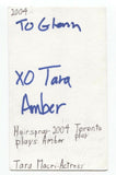 Tara Macri Signed 3x5 Index Card Autographed Signature Actress Singer