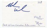 Mark Wilson Signed 3x5 Index Card Autographed Signature Actor Comedian Border