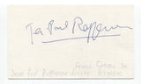 Jean-Paul Rappeneau Signed 3x5 Index Card Autograph Director Cyrano de Bergerac
