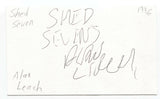 Shed Seven - Alan Leach Signed 3x5 Index Card Autographed Signature Band