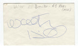 Walter Hill Signed 3x5 Index Card Autographed Signature Directer 48 Hours