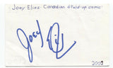 Joey Elias Signed 3x5 Index Card Autographed Signature Comedian Actor