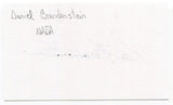 Daniel Branden Signed 3x5 Index Card Autographed NASA Astronaut Space