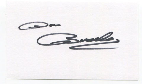 Don Bosseler Signed 3x5 Index Card Autographed NFL Football Washington