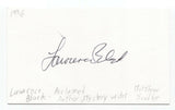Lawrence Block Signed 3x5 Index Card Autographed Signature Author Writer