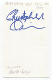 Heartbreak Hill - Chris Quinn Signed 3x5 Index Card Autographed Signature Band