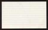 Mickey Owen Signed 3x5 Index Card Vintage Autographed Baseball Signature