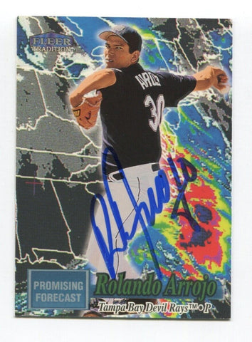 1998 Fleer Traditions Rolando Arrojo Signed Card Baseball Autograph AUTO 1 of 20