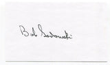 Bob Sadowski Signed 3x5 Index Card Autographed Baseball Boston Red Sox