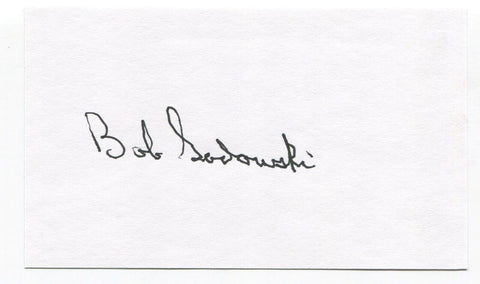 Bob Sadowski Signed 3x5 Index Card Autographed Baseball Boston Red Sox