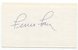 Ferris Fain Signed 3x5 Index Card Baseball Autographed Signature