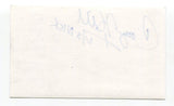 Corey Hill Signed 3x5 Index Card Autograph Actor Fame