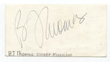 BJ Thomas Signed 3x5 Index Card Autographed Signature Singer