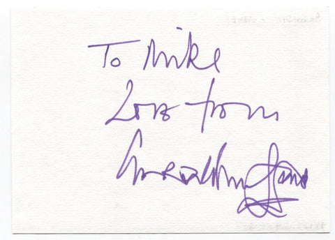 Geraldine James Signed Album Page Autographed Signature Inscribed "To Mike" 