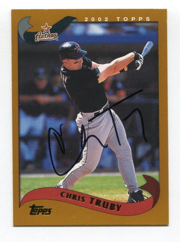 2001 Topps Chris Truby Signed Card MLB Baseball Autographed AUTO #8