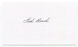 Ted Beard Signed 3x5 Index Card Autographed Baseball MLB '48 Pittsburgh Pirates