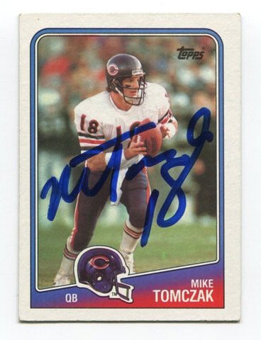 1988 Topps Mike Tomczak Signed Card Football Autograph NFL AUTO #70