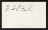 Buck O'Neil Signed 3x5 Index Card Vintage Autographed Baseball Signature