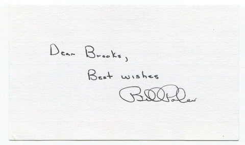 Bill Polian Signed 3x5 Index Card Autographed Baseball NFL Football Hall of Fame