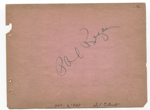 Phil Regan Signed Album Page Vintage Autographed Signature Actor